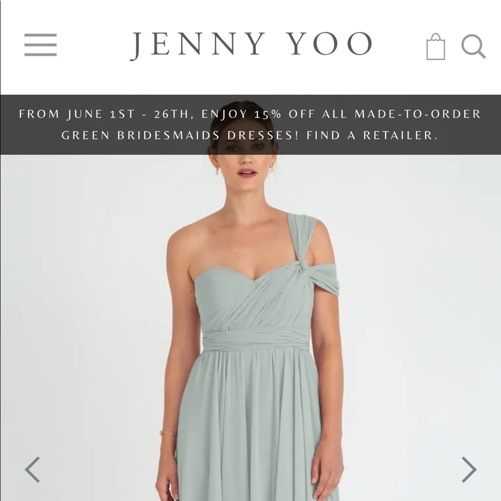 (Jenny Yoo) Mira Convertible - Morning Mist - Bridesmaid Dress